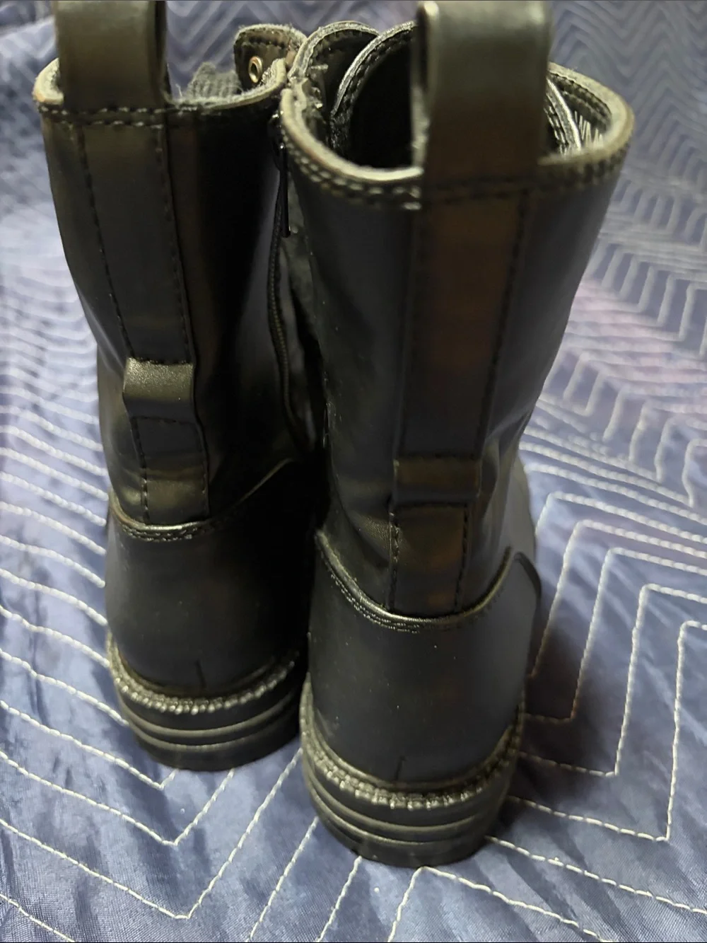 Report Black Women's Combat Moto Boots - Picture 5 of 5